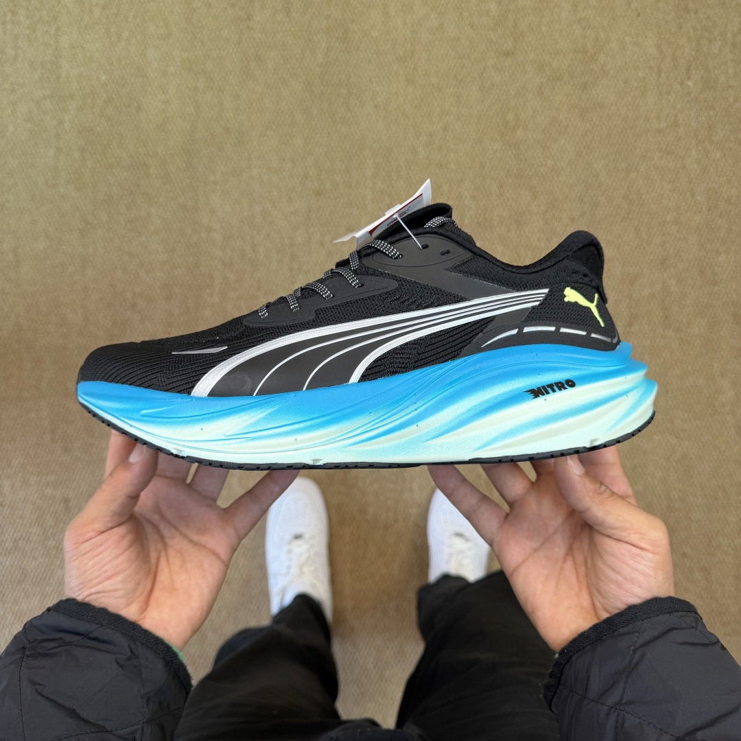 纯原 PUMA彪马 Magnify Nitro 3 跑鞋第7色:黑蓝货号：-06尺码：36-45带半码