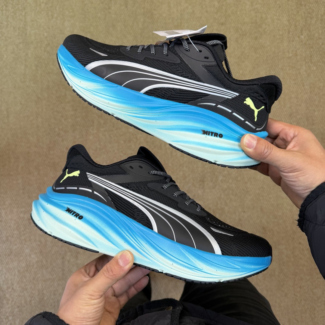 纯原 PUMA彪马 Magnify Nitro 3 跑鞋第7色:黑蓝货号：-06尺码：36-45带半码