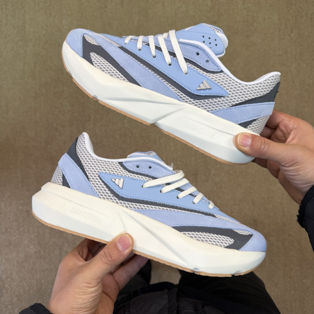 adidas LIGHTBLAZE 休闲鞋 第1色:蓝灰色货号：JQ9970 尺码：36-45带半码