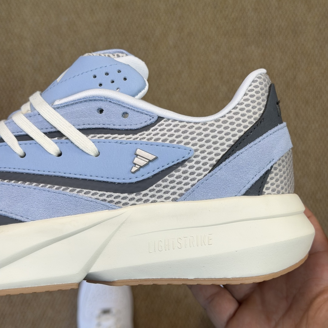 adidas LIGHTBLAZE 休闲鞋 第1色:蓝灰色货号：JQ9970 尺码：36-45带半码