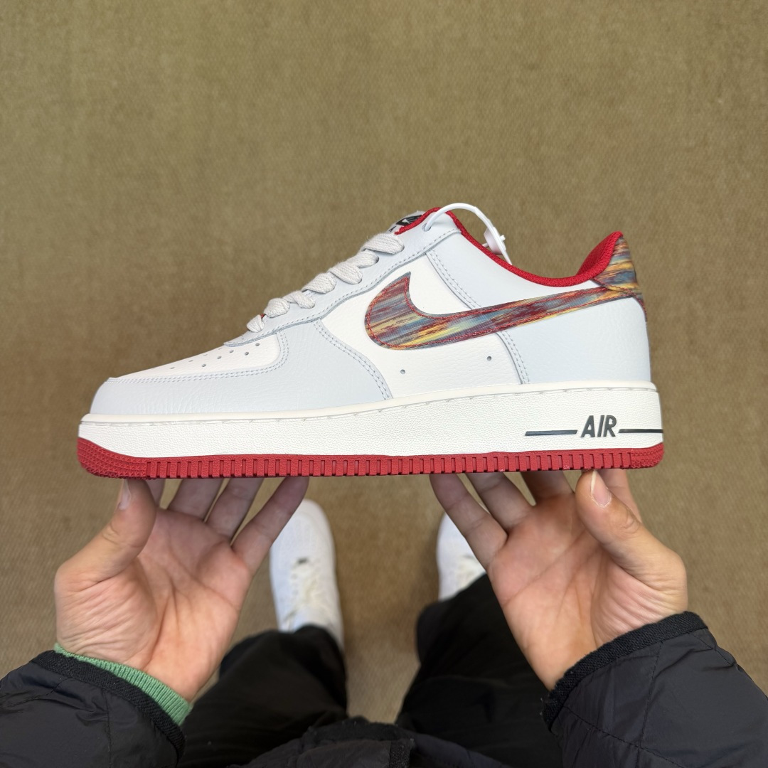 空军！第610色：马年限定-灰红Nike Air Force 1 Low百分百原鞋开发！PT市场真正匠心
