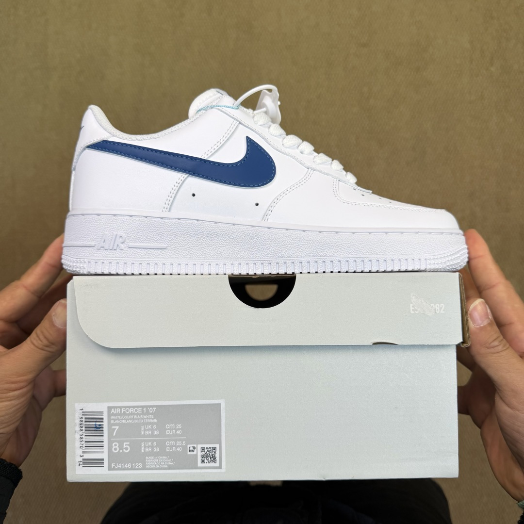 空军！第611色：白蓝Nike Air Force 1 Low百分百原鞋开发！PT市场真正匠心空军！货号