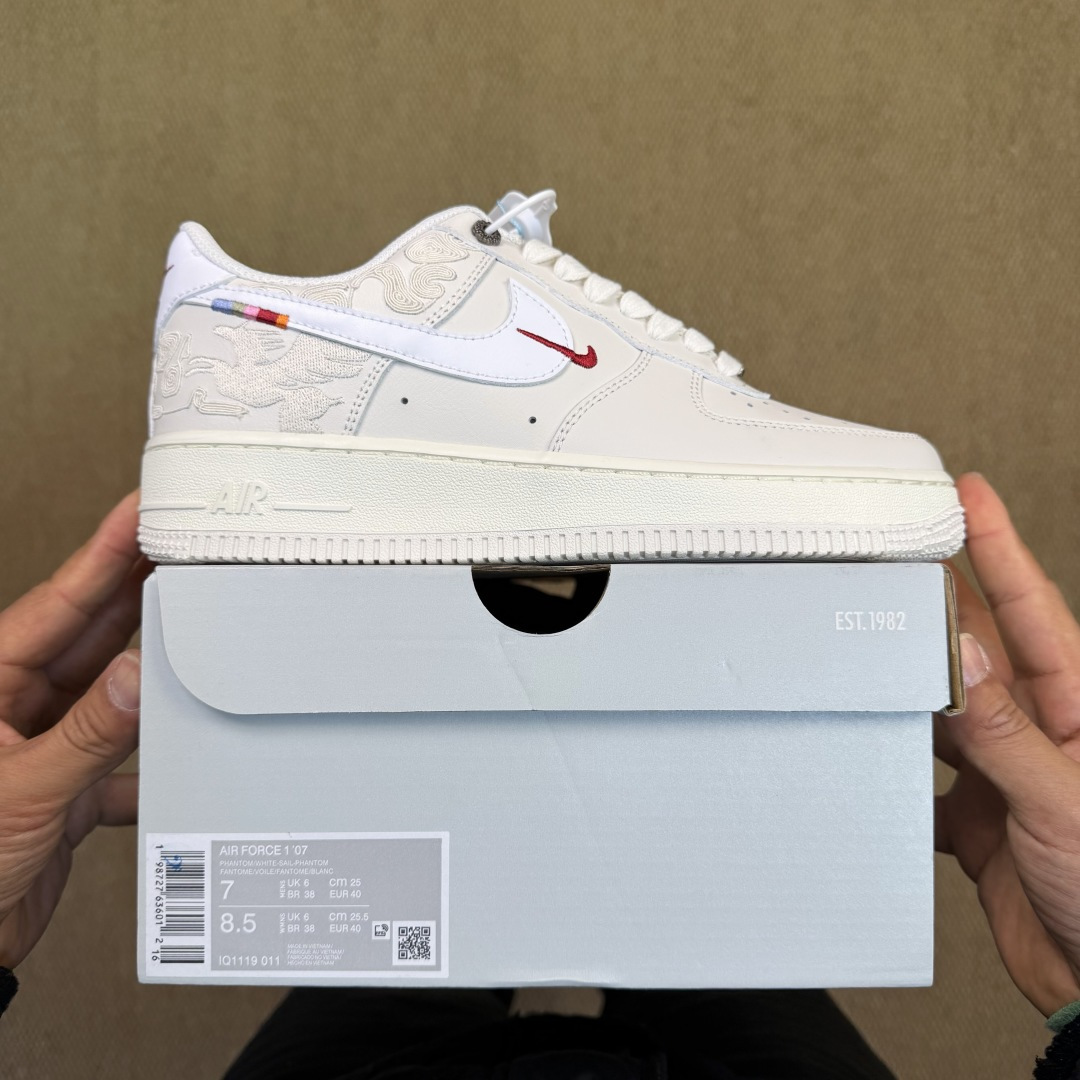 空军！第612色：马年限定-CNY脱缰刺绣Nike Air Force 1 Low百分百原鞋开发！PT市