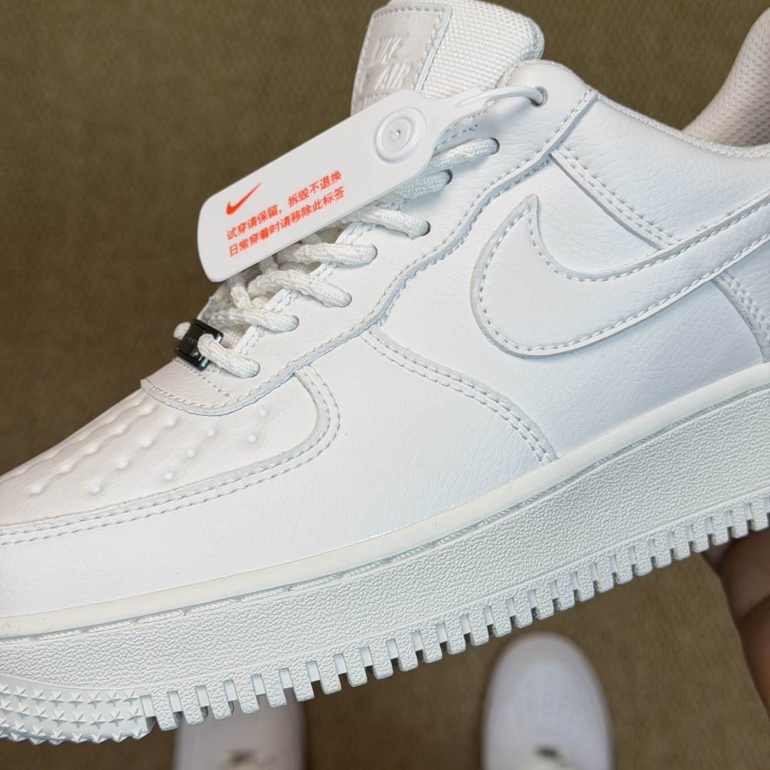 空军！第614色：Gore-Tex Vibram 纯白Nike Air Force 1 Low GTX防