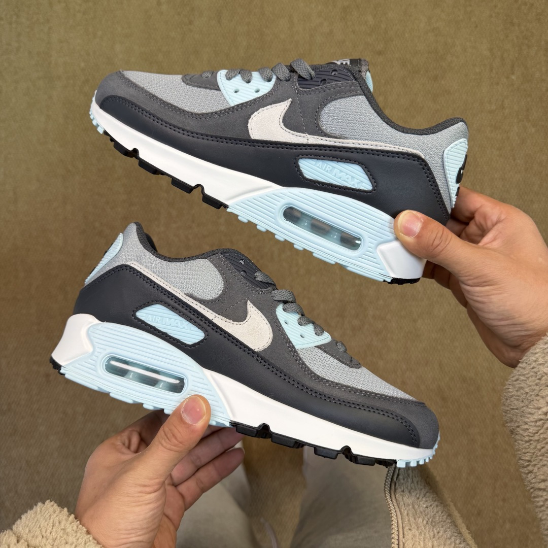 Nike Air Max 90 低帮气垫跑鞋max90 第12色:baby蓝 货号：DM0029-009