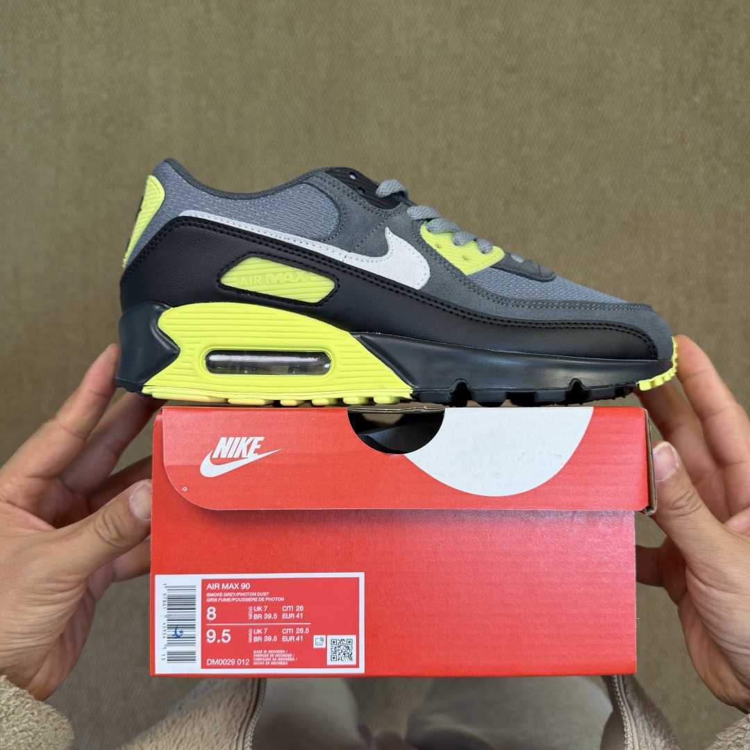 Nike Air Max 90 低帮气垫跑鞋max90 第13色:灰绿 货号：DM0029-012尺码：