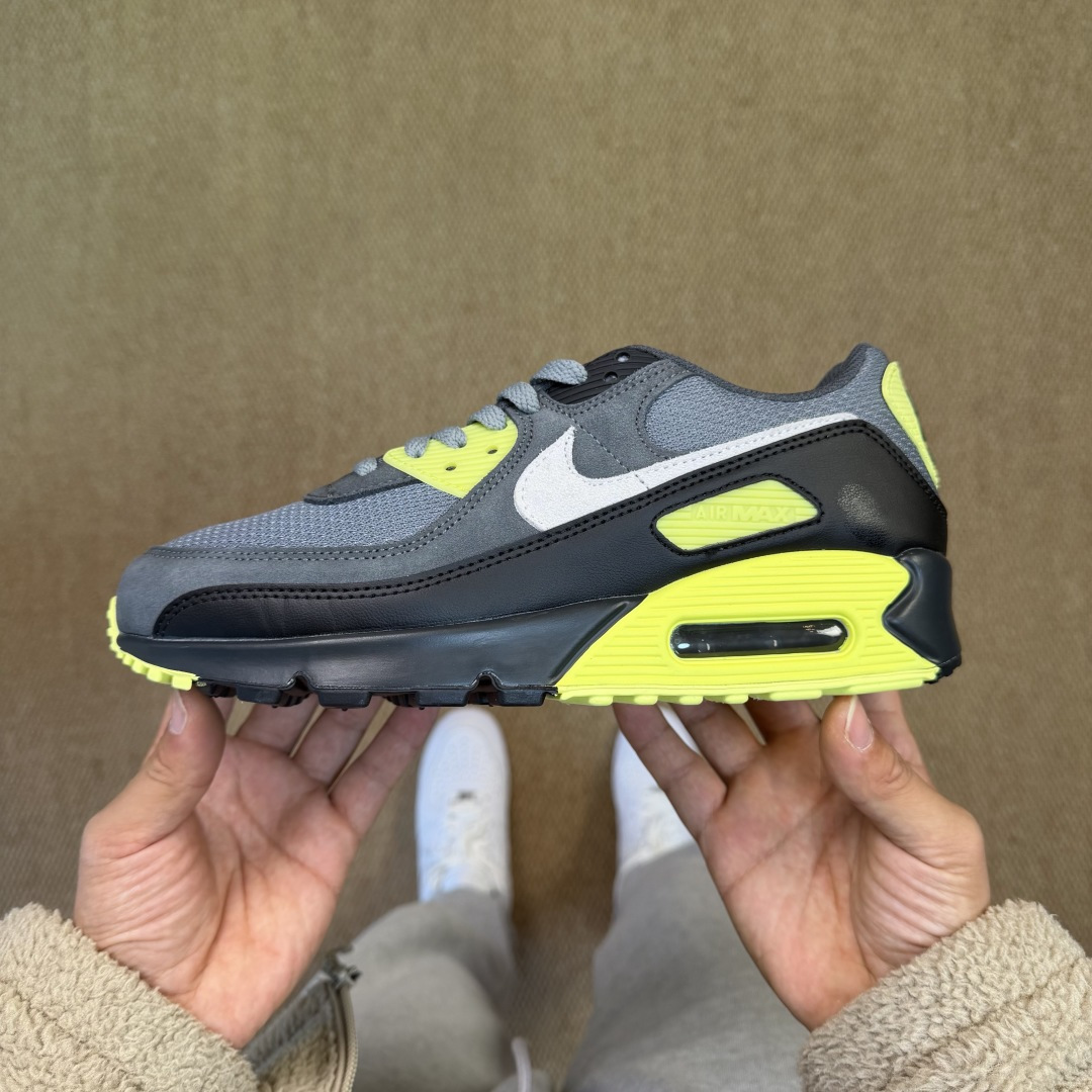 Nike Air Max 90 低帮气垫跑鞋max90 第13色:灰绿 货号：DM0029-012尺码：