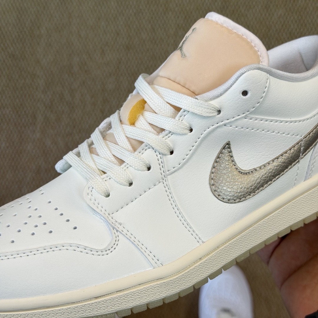 DF版 顶级性价比低帮！第172色:象牙白Air Jordan AJ1 Low 低帮系列 鞋型细节堪称完