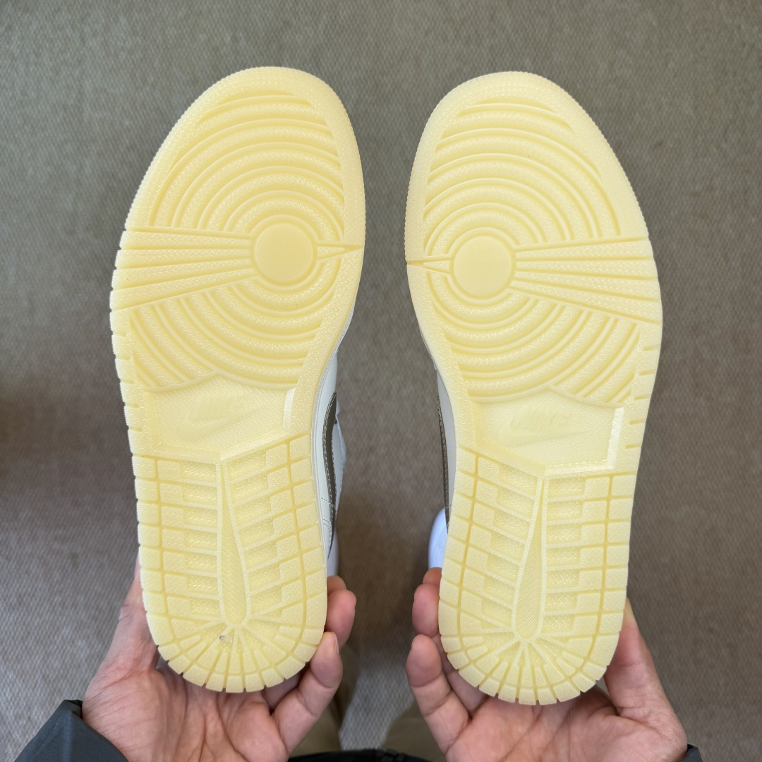 DF版 顶级性价比低帮！第172色:象牙白Air Jordan AJ1 Low 低帮系列 鞋型细节堪称完
