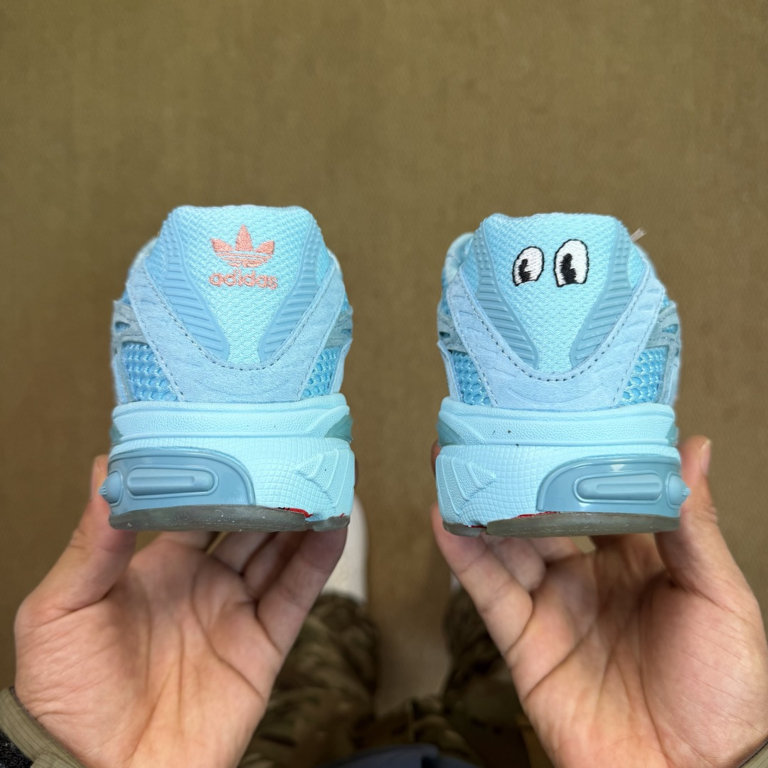 联名粉蓝贵20! G版 阿迪Cusion 3 系列休闲鞋 第2色: UNheardof x adidas origin 联名粉蓝贵20! G版 阿迪Cusion 3 系列休闲鞋 第2色: UNheardof x adidas origin
