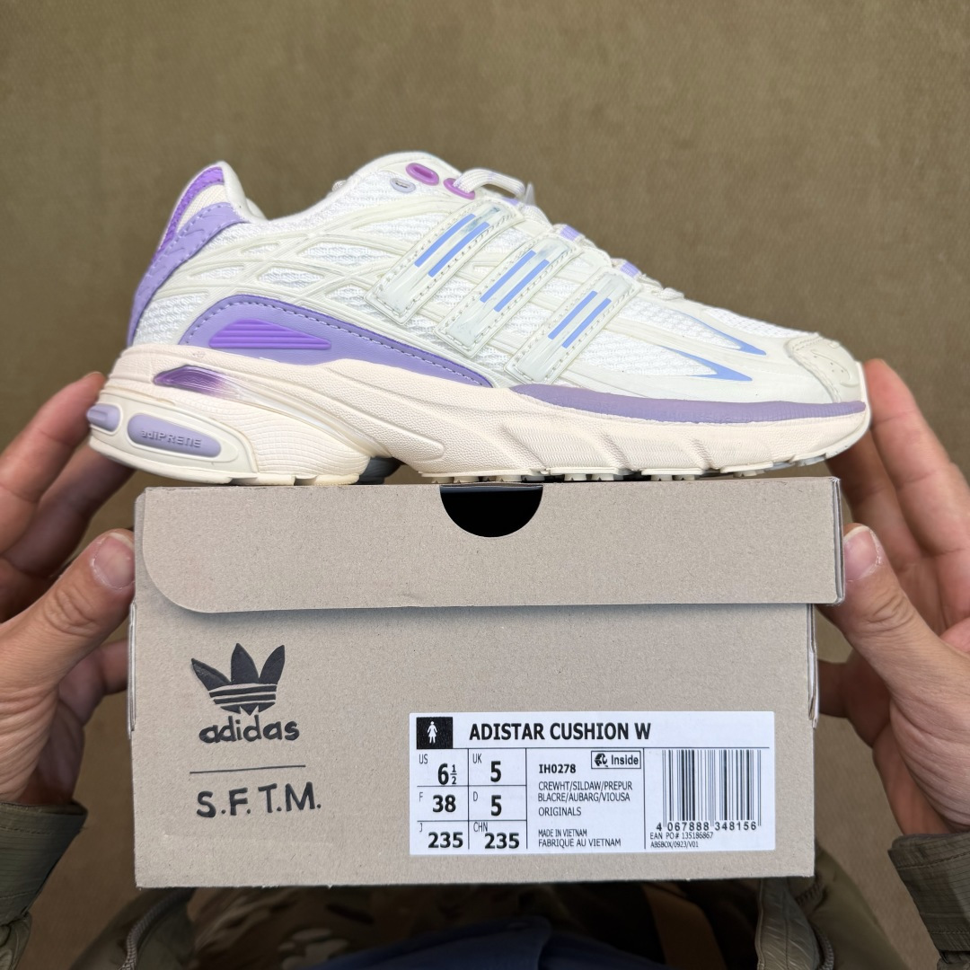 G版 阿迪Cusion 3 系列休闲鞋 第4色:白紫 adidas originals Adistar Cushion G版 阿迪Cusion 3 系列休闲鞋 第4色:白紫 adidas originals Adistar Cushion