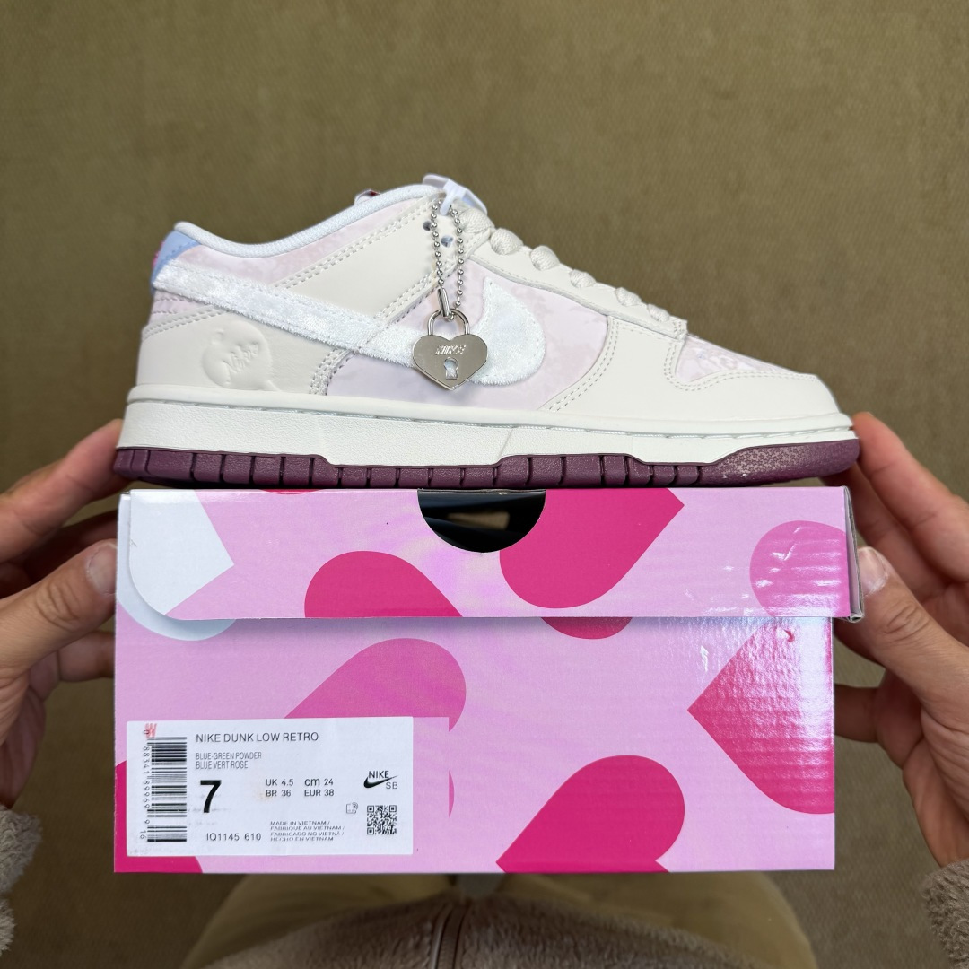 主推纯原订单！dunk情人节限定米粉Nike Dunk Low 