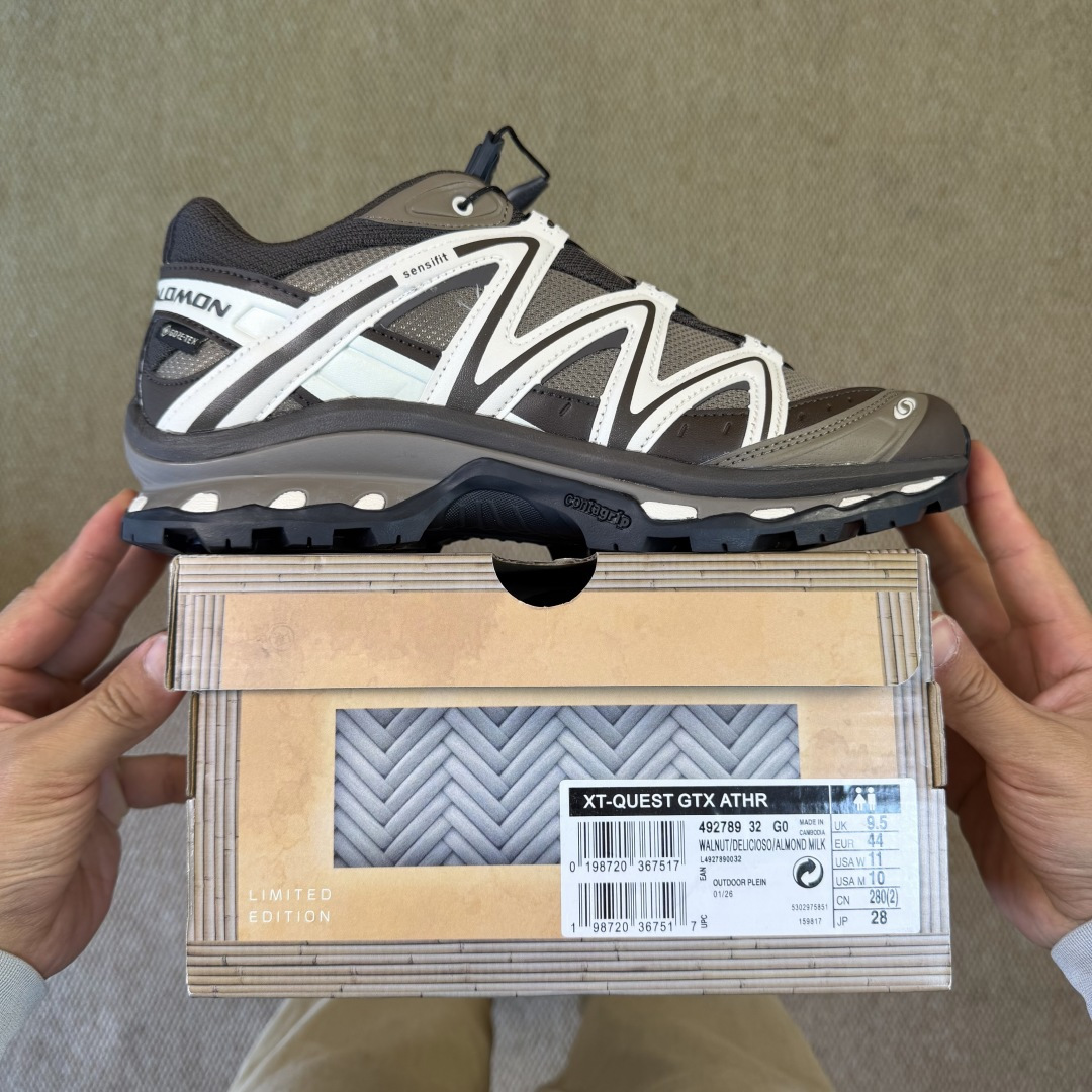 SALOMON萨洛蒙 CNY马年限定-茶马古道 XT-QUEST GTX ATHR 户外越野跑步鞋 盐井