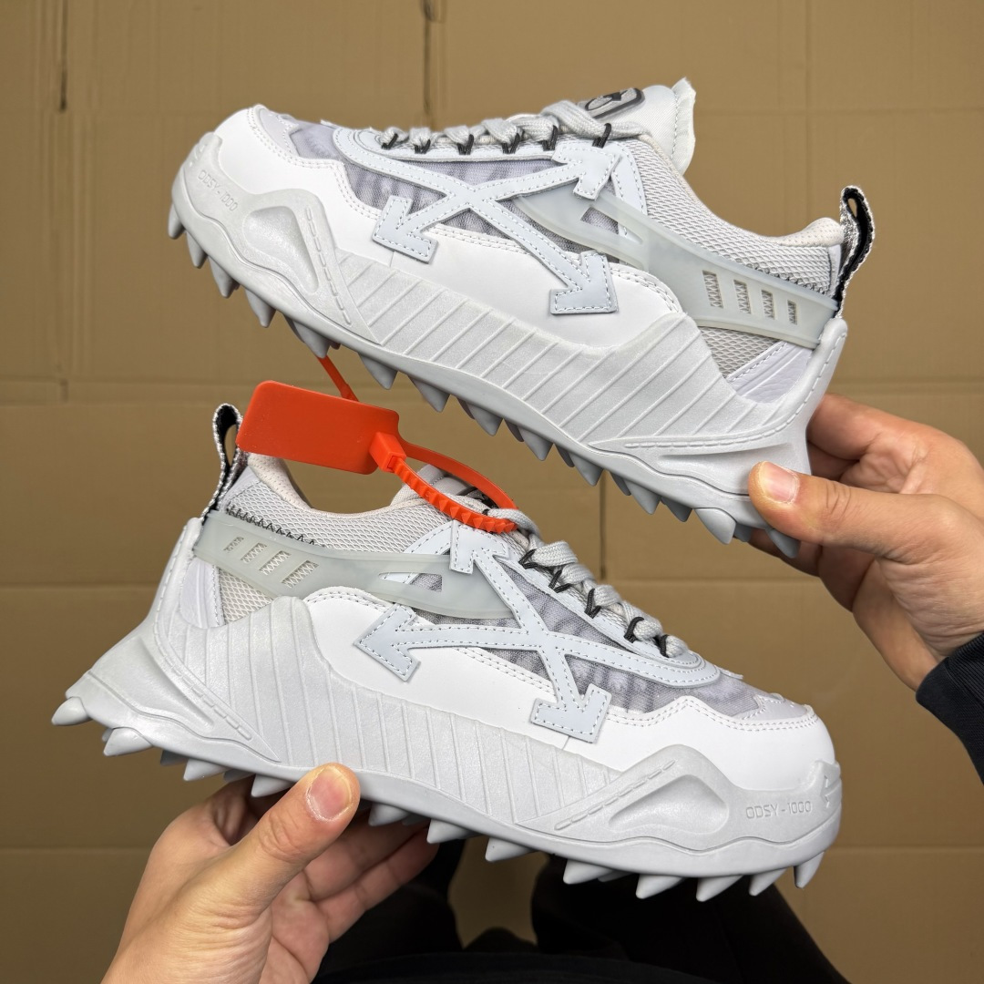 OW解构跑步鞋 OFF-WHITE ODSY -1000老爹风高端产物 原鞋购入 细节拉满 ①由全新磨具