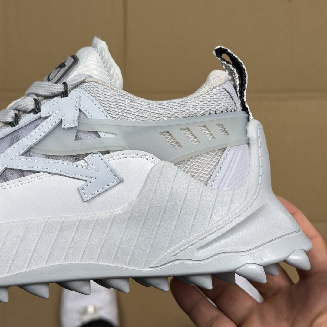 OW解构跑步鞋 OFF-WHITE ODSY -1000老爹风高端产物 原鞋购入 细节拉满 ①由全新磨具