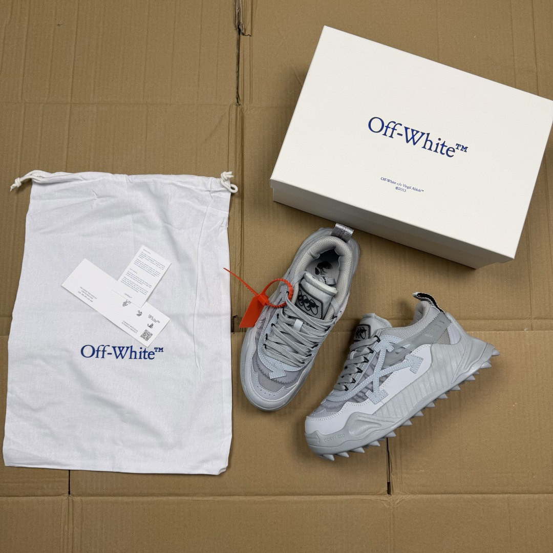 OW解构跑步鞋 OFF-WHITE ODSY -1000老爹风高端产物 原鞋购入 细节拉满 ①由全新磨具