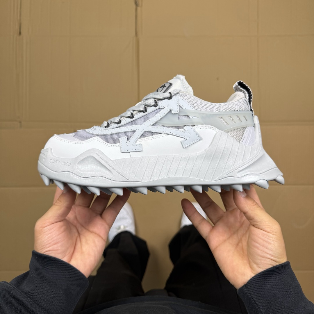 OW解构跑步鞋 OFF-WHITE ODSY -1000老爹风高端产物 原鞋购入 细节拉满 ①由全新磨具