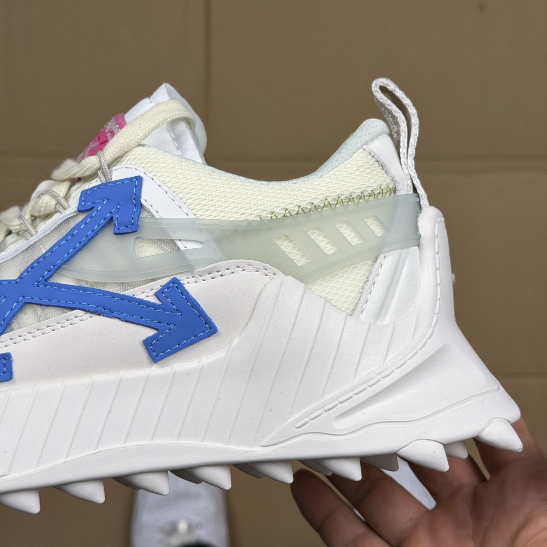 OW解构跑步鞋 OFF-WHITE ODSY -1000老爹风高端产物 原鞋购入 细节拉满 ①由全新磨具