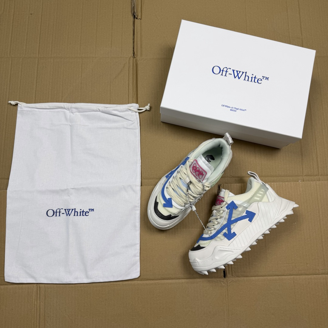 OW解构跑步鞋 OFF-WHITE ODSY -1000老爹风高端产物 原鞋购入 细节拉满 ①由全新磨具