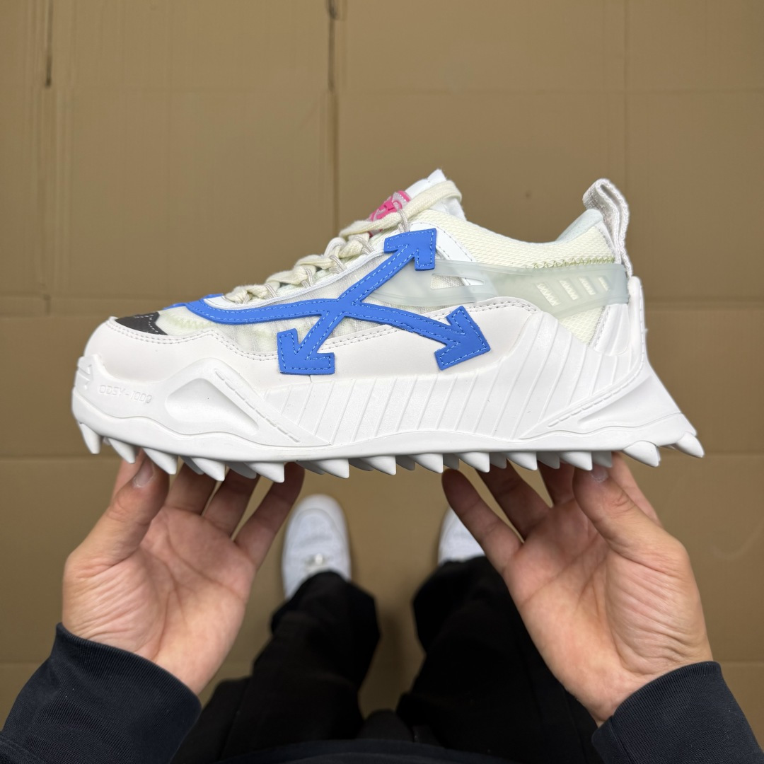 OW解构跑步鞋 OFF-WHITE ODSY -1000老爹风高端产物 原鞋购入 细节拉满 ①由全新磨具