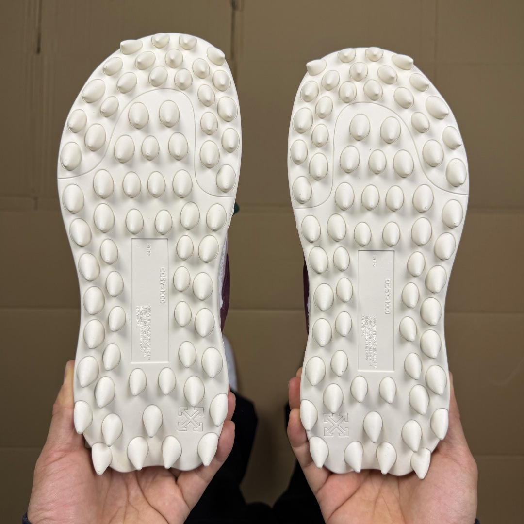 OW解构跑步鞋 OFF-WHITE ODSY -1000老爹风高端产物 原鞋购入 细节拉满 ①由全新磨具