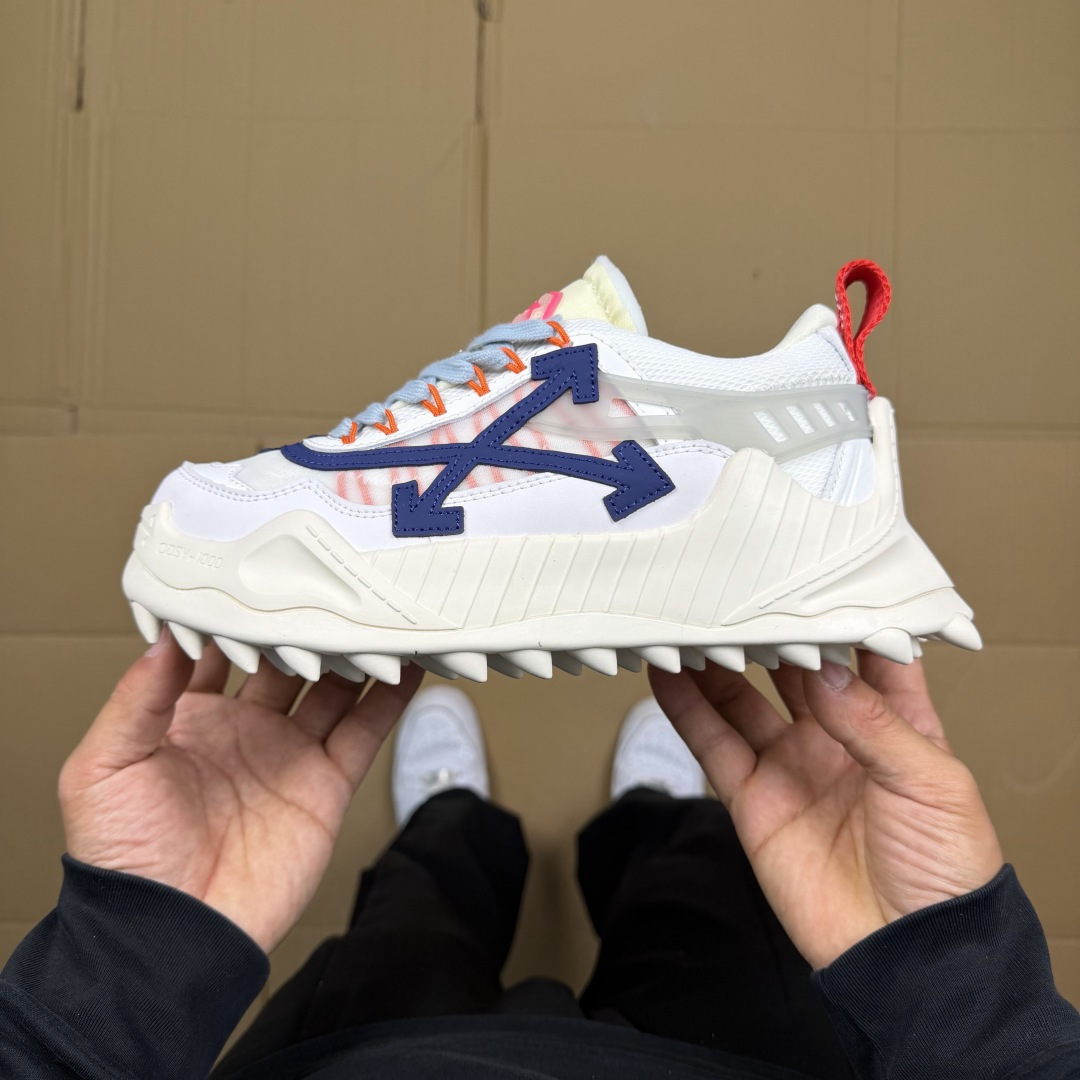 OW解构跑步鞋 OFF-WHITE ODSY -1000老爹风高端产物 原鞋购入 细节拉满 ①由全新磨具