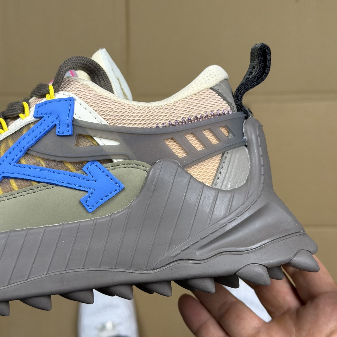 OW解构跑步鞋 OFF-WHITE ODSY -1000老爹风高端产物 原鞋购入 细节拉满 ①由全新磨具