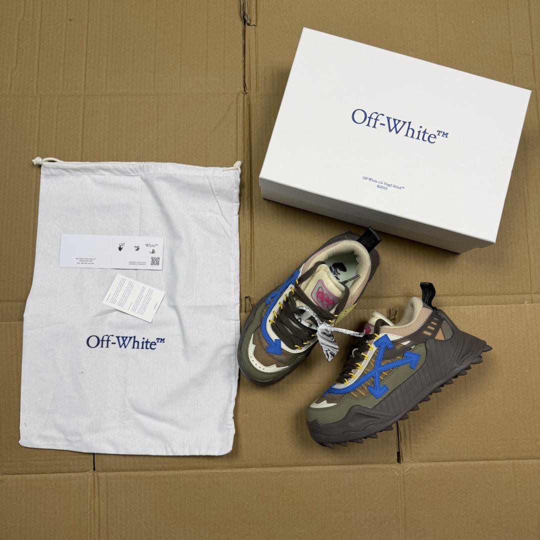 OW解构跑步鞋 OFF-WHITE ODSY -1000老爹风高端产物 原鞋购入 细节拉满 ①由全新磨具