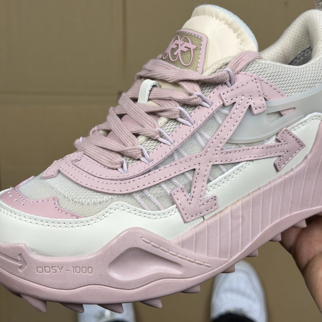 OW解构跑步鞋 OFF-WHITE ODSY -1000老爹风高端产物 原鞋购入 细节拉满 ①由全新磨具