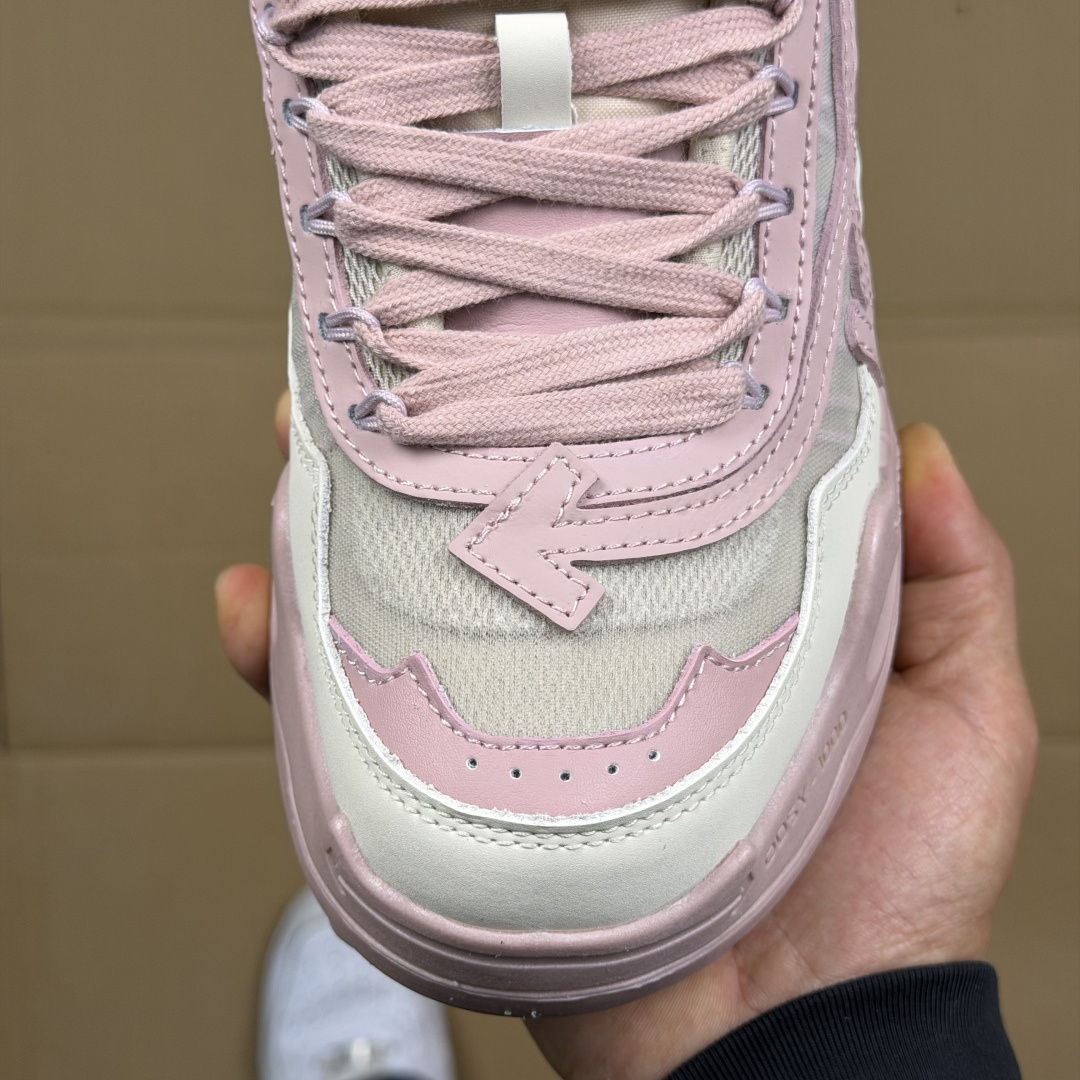 OW解构跑步鞋 OFF-WHITE ODSY -1000老爹风高端产物 原鞋购入 细节拉满 ①由全新磨具