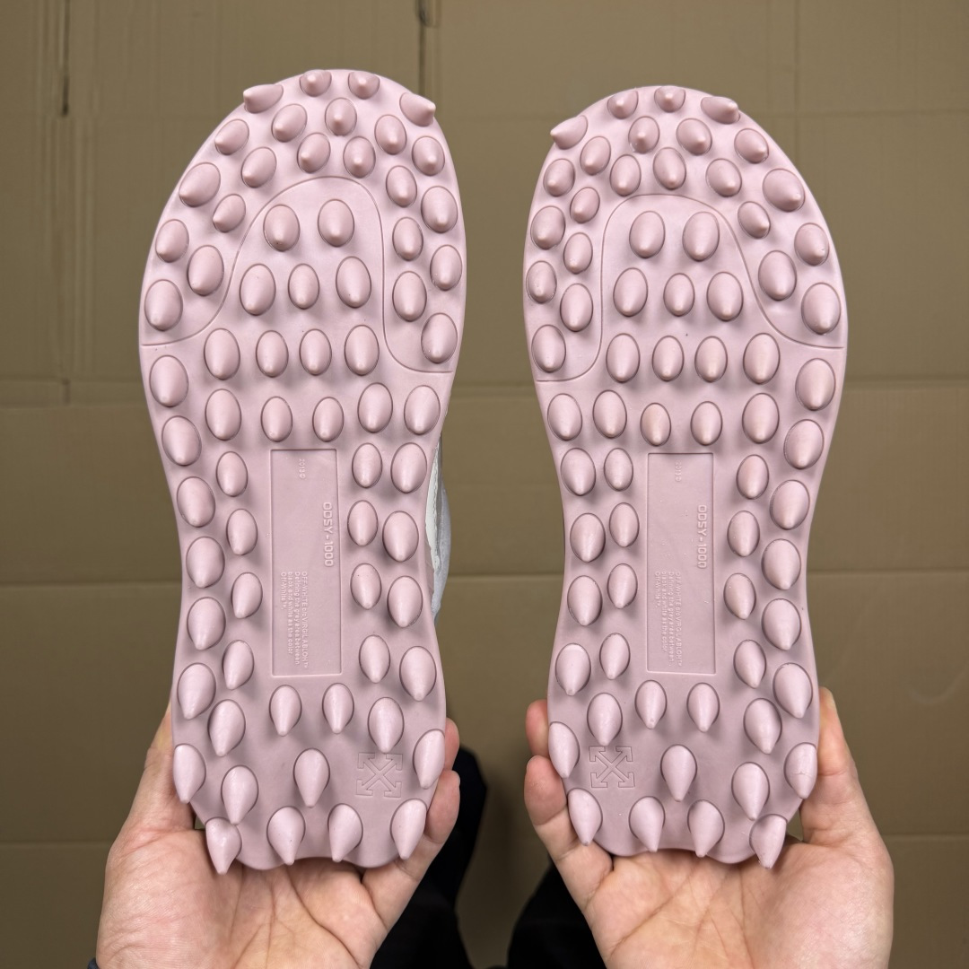 OW解构跑步鞋 OFF-WHITE ODSY -1000老爹风高端产物 原鞋购入 细节拉满 ①由全新磨具