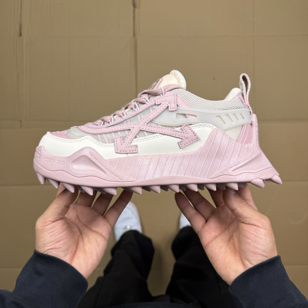 OW解构跑步鞋 OFF-WHITE ODSY -1000老爹风高端产物 原鞋购入 细节拉满 ①由全新磨具