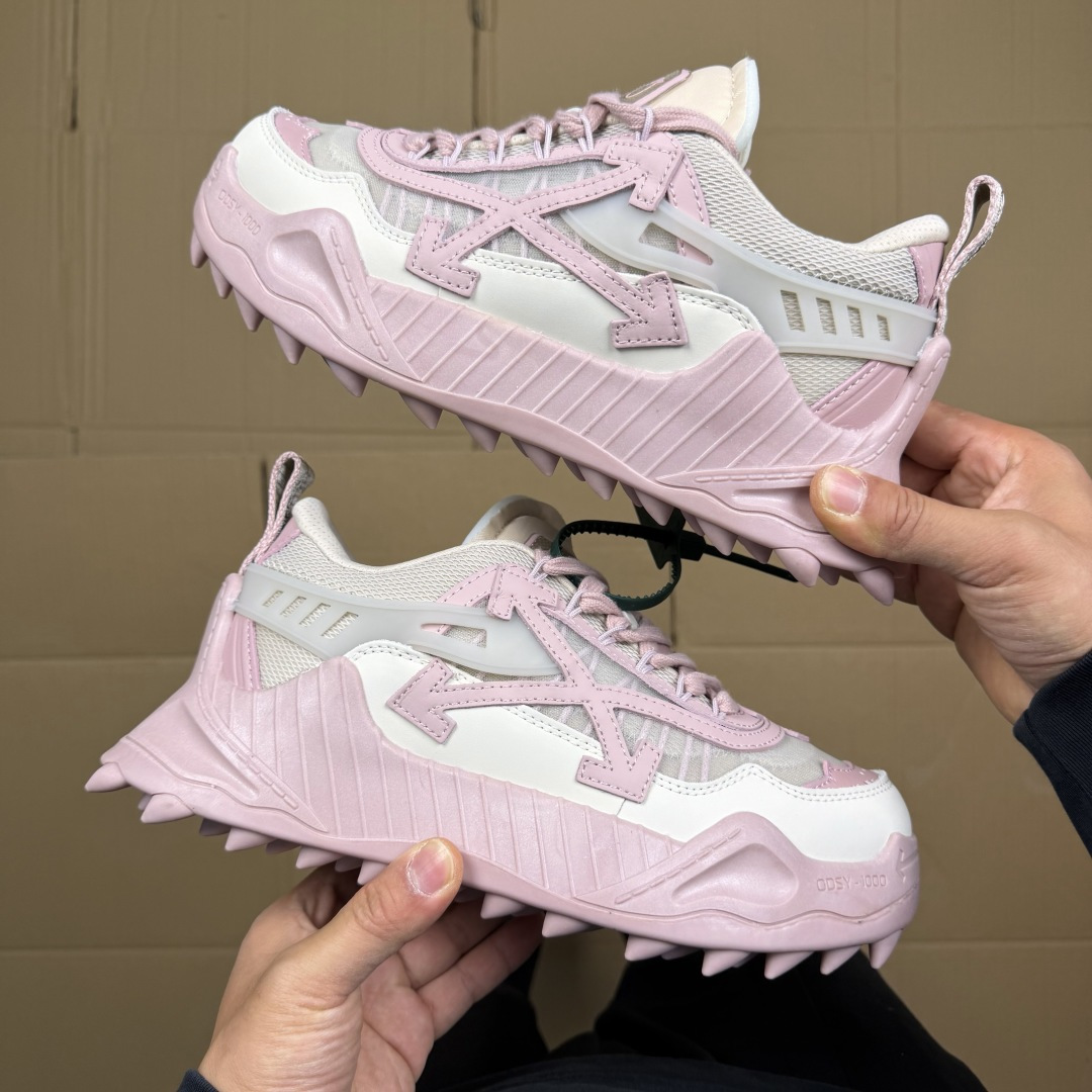 OW解构跑步鞋 OFF-WHITE ODSY -1000老爹风高端产物 原鞋购入 细节拉满 ①由全新磨具