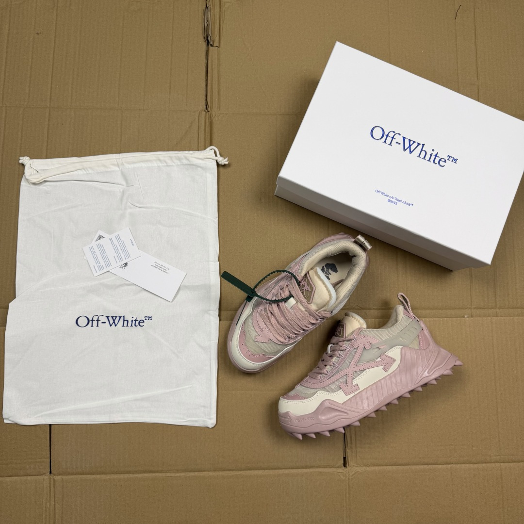 OW解构跑步鞋 OFF-WHITE ODSY -1000老爹风高端产物 原鞋购入 细节拉满 ①由全新磨具