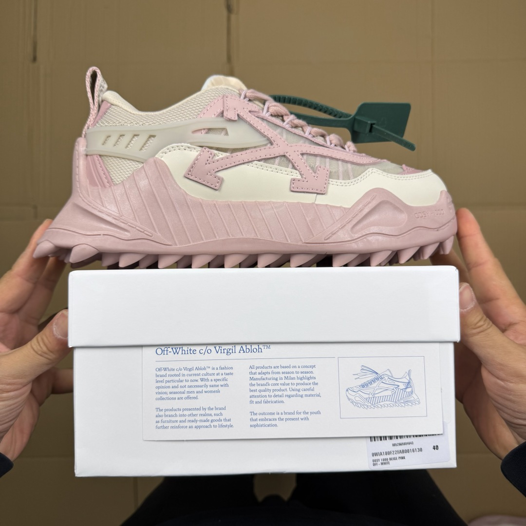 OW解构跑步鞋 OFF-WHITE ODSY -1000老爹风高端产物 原鞋购入 细节拉满 ①由全新磨具
