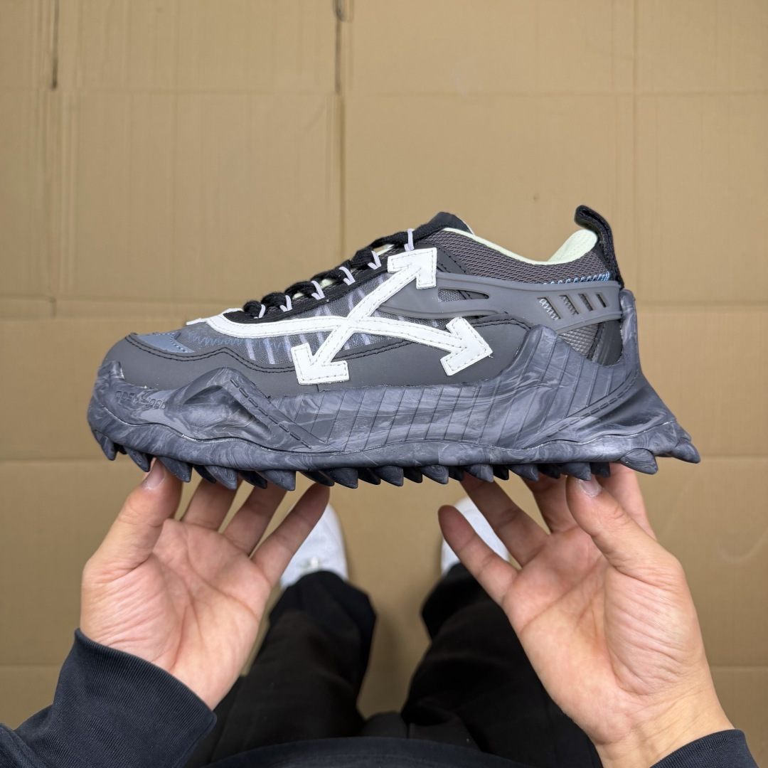OW解构跑步鞋 OFF-WHITE ODSY -1000老爹风高端产物 原鞋购入 细节拉满 ①由全新磨具