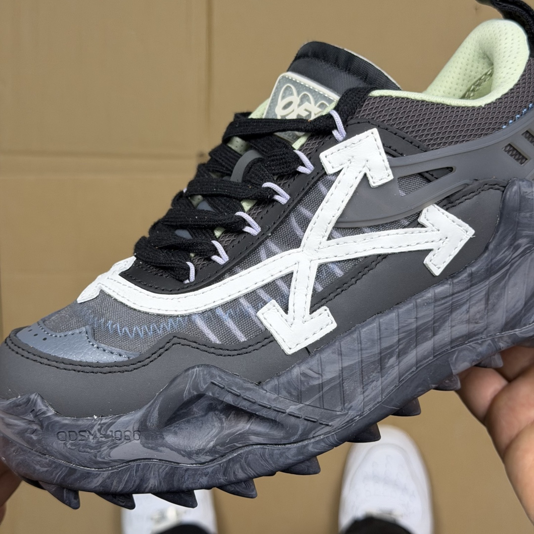 OW解构跑步鞋 OFF-WHITE ODSY -1000老爹风高端产物 原鞋购入 细节拉满 ①由全新磨具