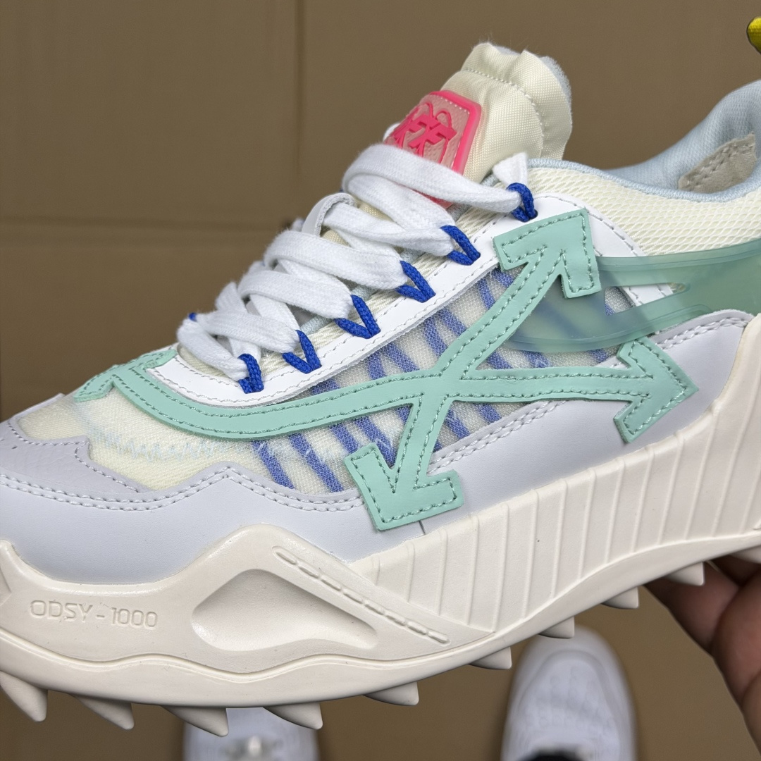 OW解构跑步鞋 OFF-WHITE ODSY -1000老爹风高端产物 原鞋购入 细节拉满 ①由全新磨具