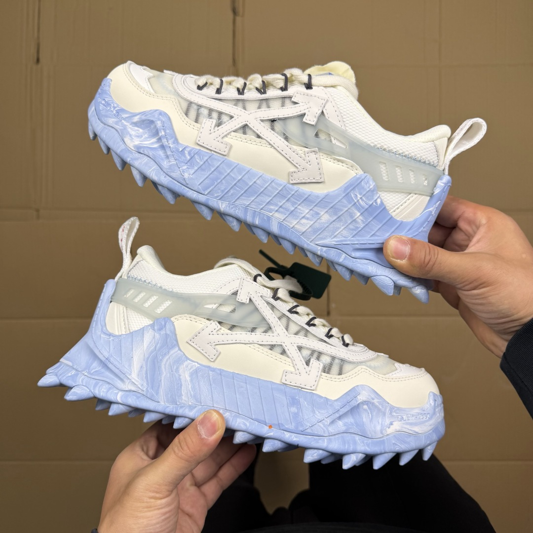 OW解构跑步鞋 OFF-WHITE ODSY -1000老爹风高端产物 原鞋购入 细节拉满 ①由全新磨具