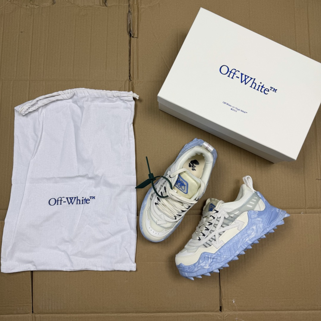 OW解构跑步鞋 OFF-WHITE ODSY -1000老爹风高端产物 原鞋购入 细节拉满 ①由全新磨具