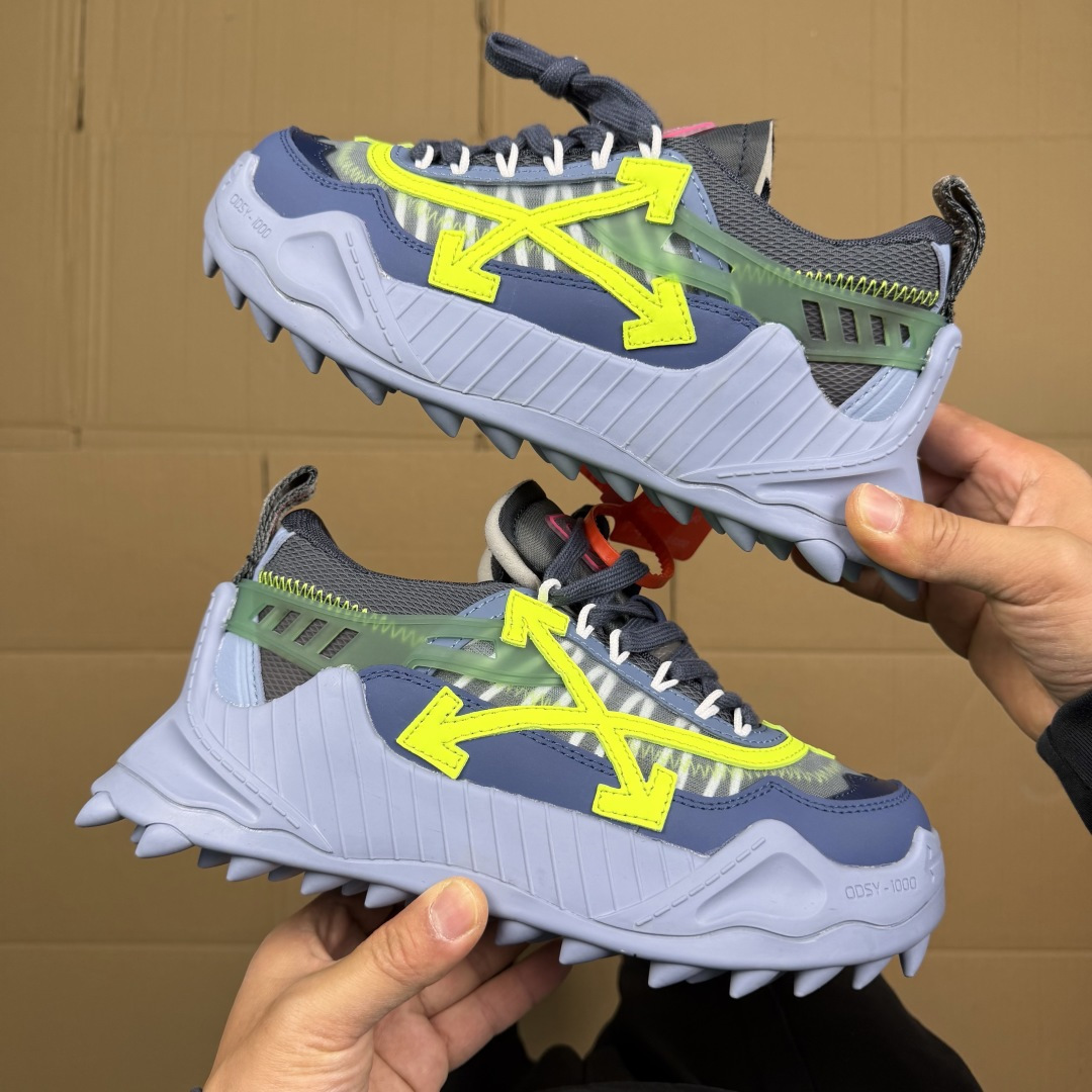 OW解构跑步鞋 OFF-WHITE ODSY -1000老爹风高端产物 原鞋购入 细节拉满 ①由全新磨具