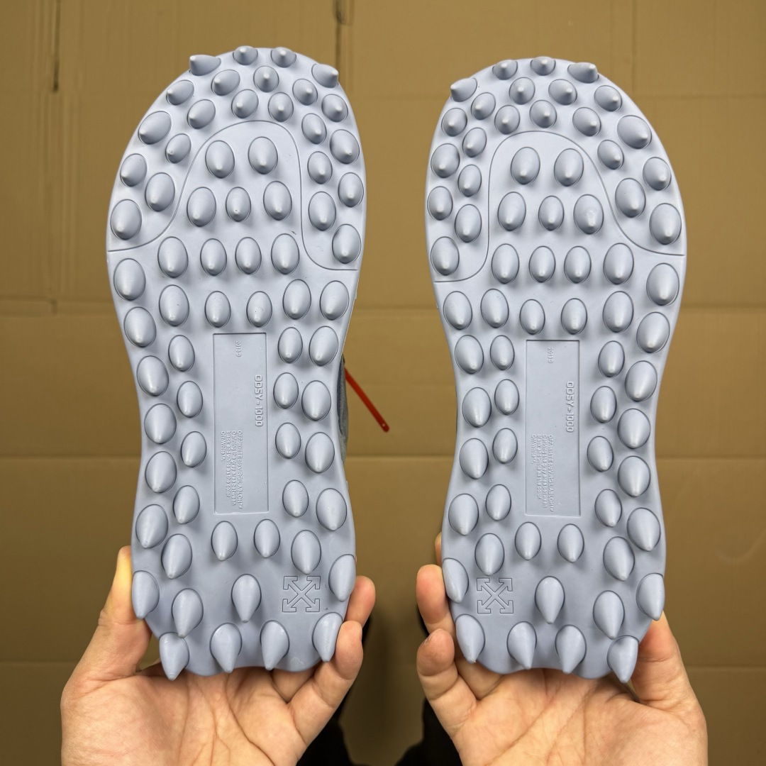 OW解构跑步鞋 OFF-WHITE ODSY -1000老爹风高端产物 原鞋购入 细节拉满 ①由全新磨具