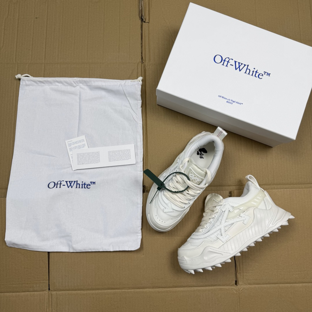OW解构跑步鞋 OFF-WHITE ODSY -1000老爹风高端产物 原鞋购入 细节拉满 ①由全新磨具