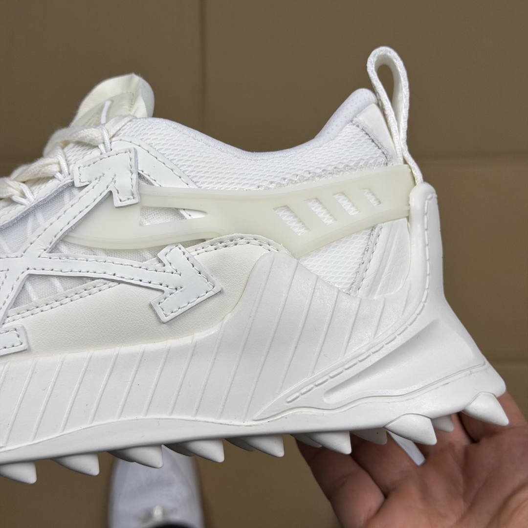OW解构跑步鞋 OFF-WHITE ODSY -1000老爹风高端产物 原鞋购入 细节拉满 ①由全新磨具