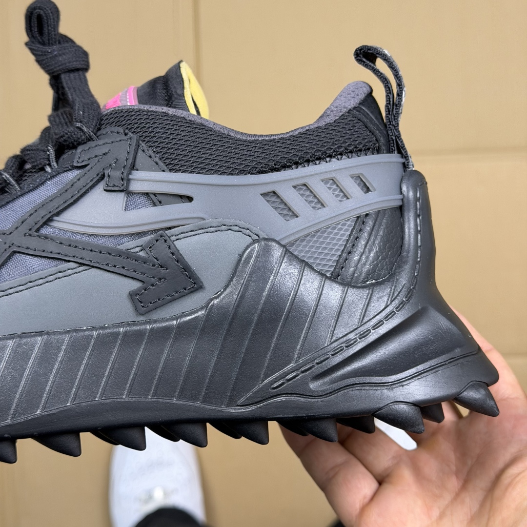 OW解构跑步鞋 OFF-WHITE ODSY -1000老爹风高端产物 原鞋购入 细节拉满 ①由全新磨具