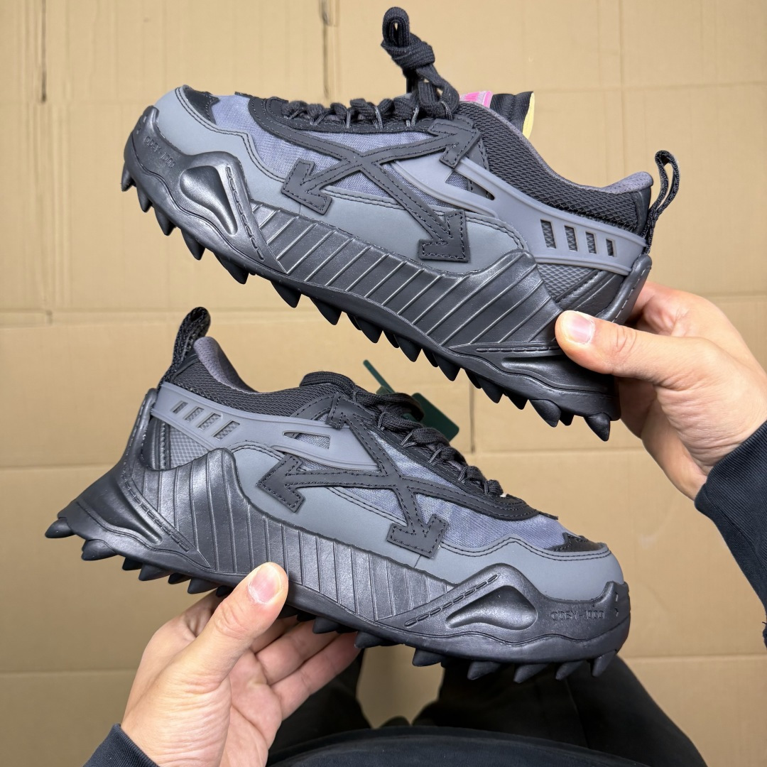 OW解构跑步鞋 OFF-WHITE ODSY -1000老爹风高端产物 原鞋购入 细节拉满 ①由全新磨具