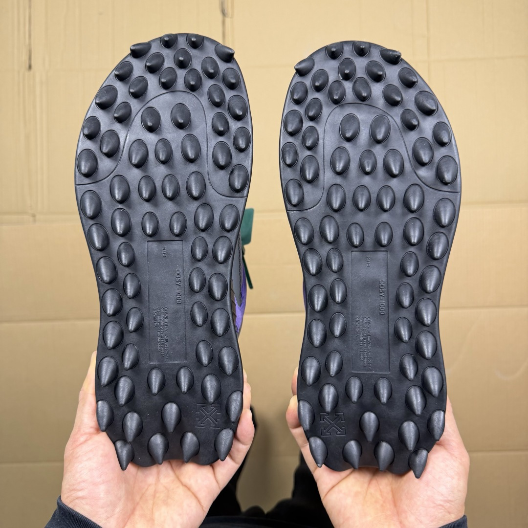 OW解构跑步鞋 OFF-WHITE ODSY -1000老爹风高端产物 原鞋购入 细节拉满 ①由全新磨具