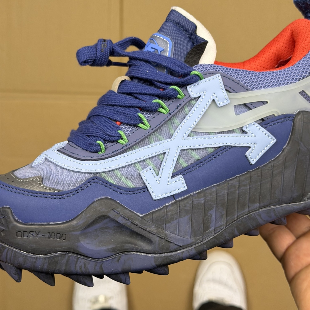 OW解构跑步鞋 OFF-WHITE ODSY -1000老爹风高端产物 原鞋购入 细节拉满 ①由全新磨具