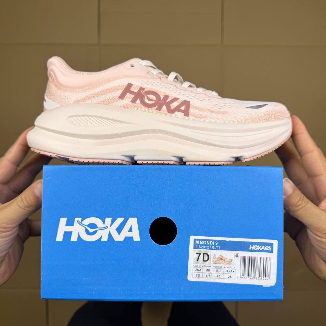 【WM】Hoka One One Bondi 9 跑步鞋纯原大厂出品！品质库存稳定放心推！第1色：粉色-