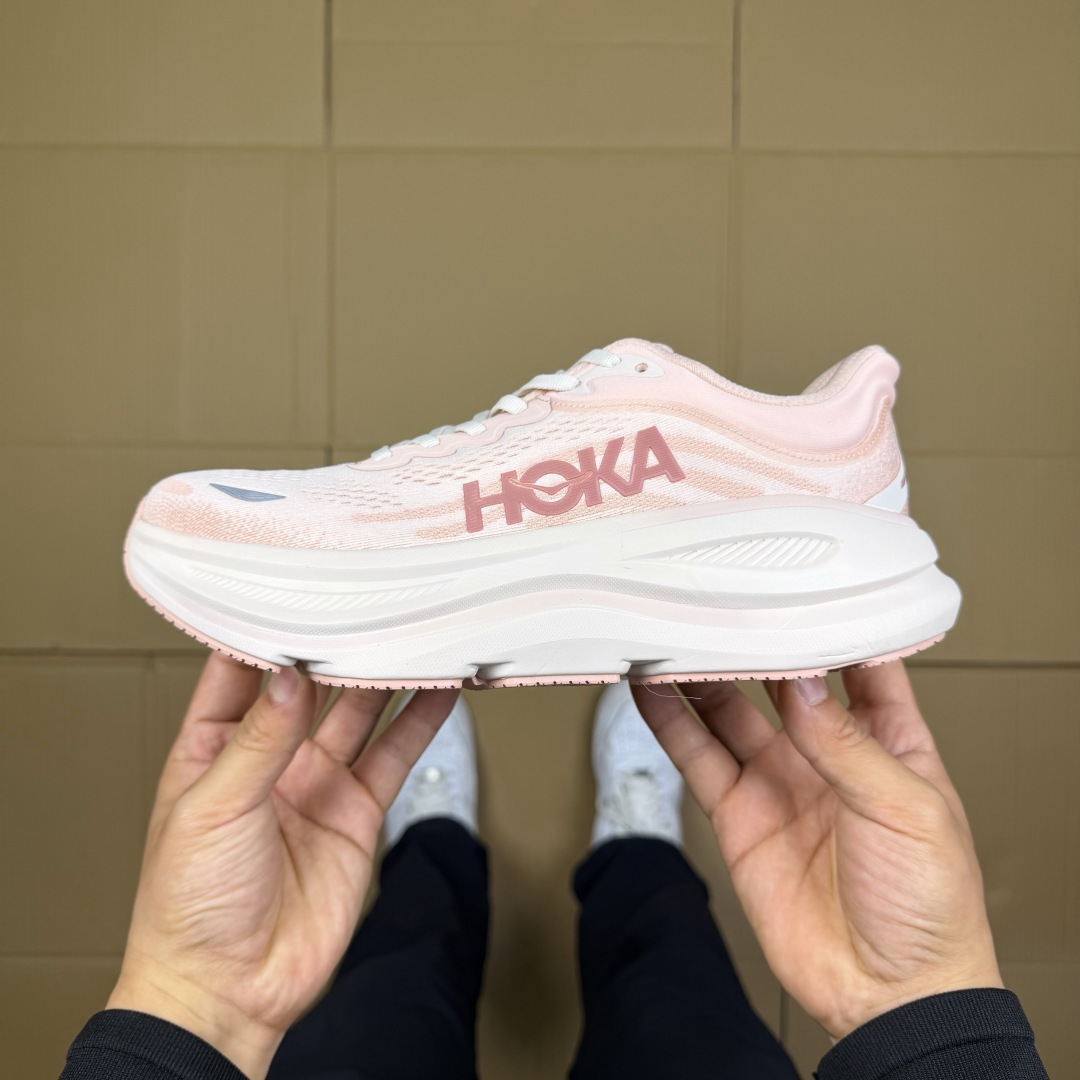 【WM】Hoka One One Bondi 9 跑步鞋纯原大厂出品！品质库存稳定放心推！第1色：粉色-